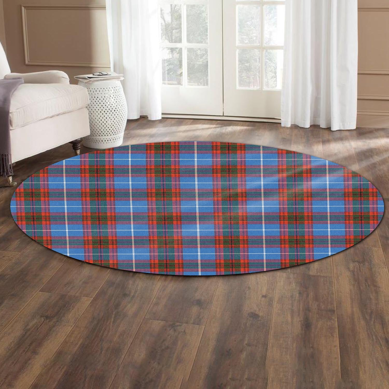 pennycook-tartan-round-rug