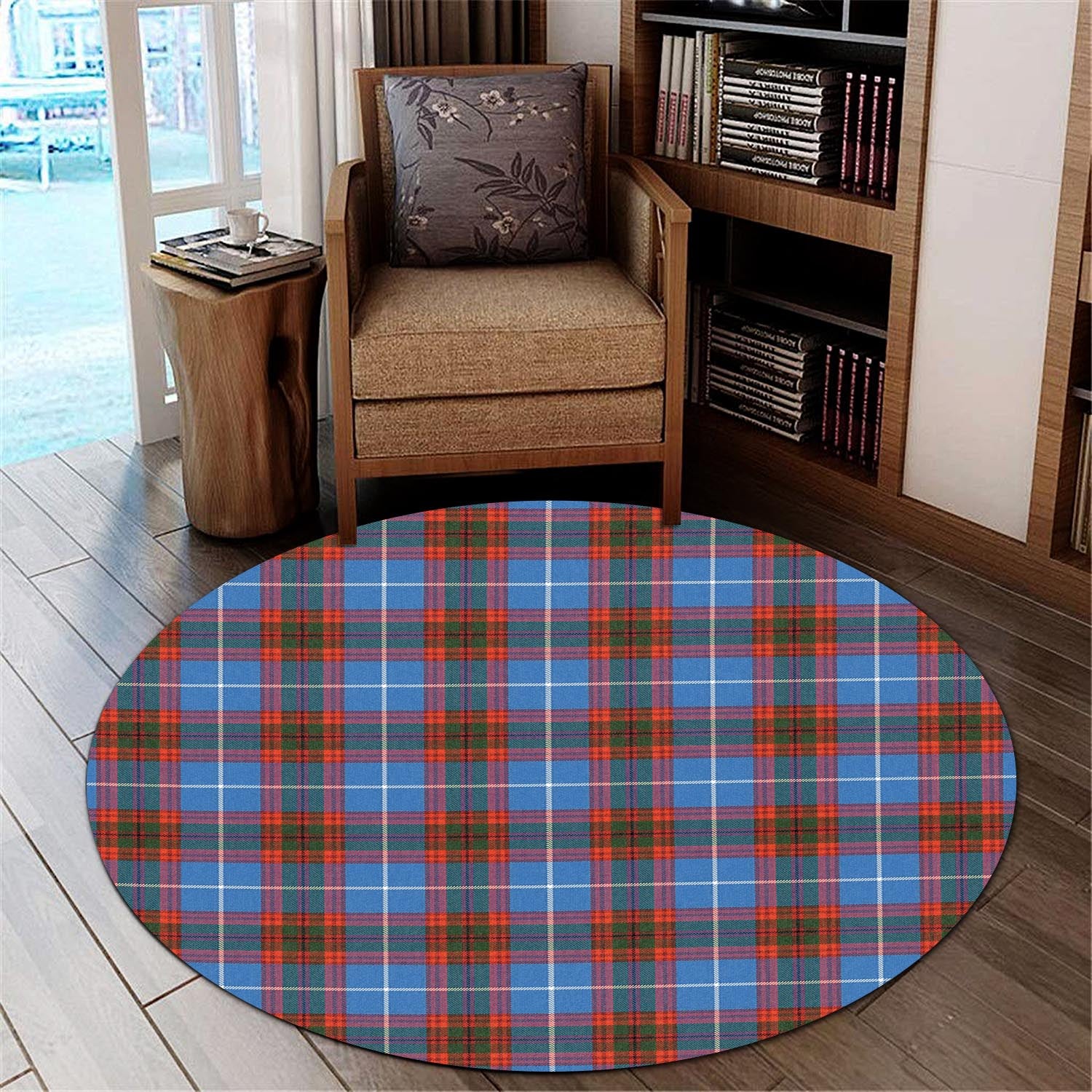 pennycook-tartan-round-rug