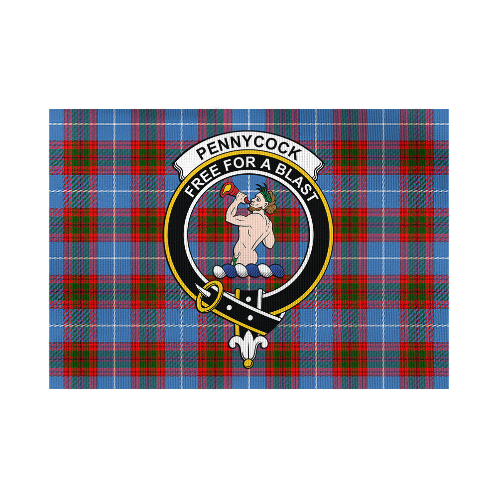 Pennycook Tartan Flag with Family Crest - Tartan Vibes Clothing