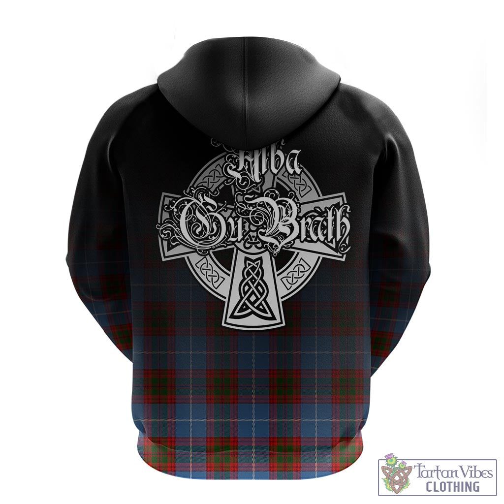 Tartan Vibes Clothing Pennycook Tartan Hoodie Featuring Alba Gu Brath Family Crest Celtic Inspired