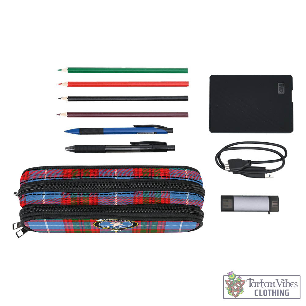 Tartan Vibes Clothing Pennycook Tartan Pen and Pencil Case with Family Crest