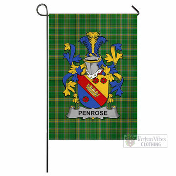 Penrose Irish Clan Tartan Flag with Coat of Arms