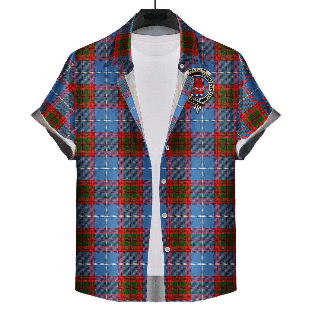 pentland-tartan-short-sleeve-button-down-shirt-with-family-crest