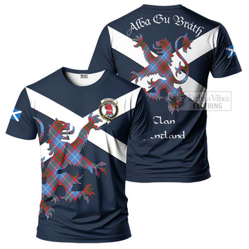 Pentland Tartan Lion Rampant T-Shirt Proudly Display Your Heritage with Alba Gu Brath and Clan Name Kid's Shirt - Tartan Vibes Clothing
