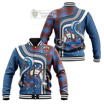 Pentland Tartan Baseball Jacket with Epic Bagpipe Style