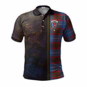 Pentland Tartan Family Crest Polo Shirt Alba Gu Brath Be Brave Lion Ancient Style Kid - Tartan Vibes Clothing