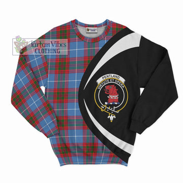 Pentland Tartan Sweatshirt with Family Crest Circle Style