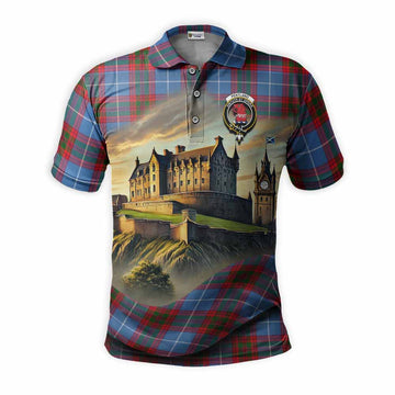 Pentland Tartan Family Crest Polo Shirt with Scottish Ancient Castle Style Kid - Tartan Vibes Clothing