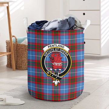 Pentland Tartan Laundry Basket with Family Crest