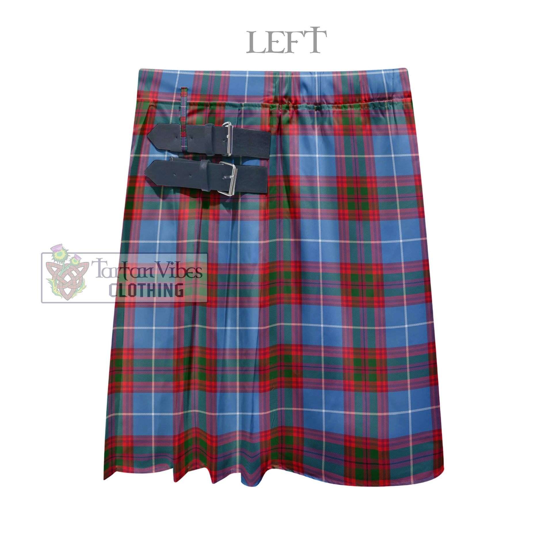 Tartan Vibes Clothing Pentland Tartan Men's Pleated Skirt - Fashion Casual Retro Scottish Style