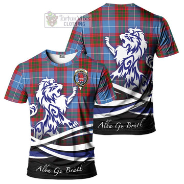 Pentland Tartan Cotton T-shirt with Alba Gu Brath Regal Lion Emblem