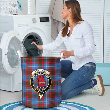 Pentland Tartan Laundry Basket with Family Crest