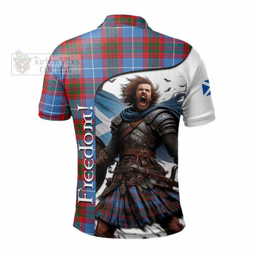Pentland Crest Tartan Polo Shirt Inspired by the Freedom of Scottish Warrior - Tartan Vibes Clothing