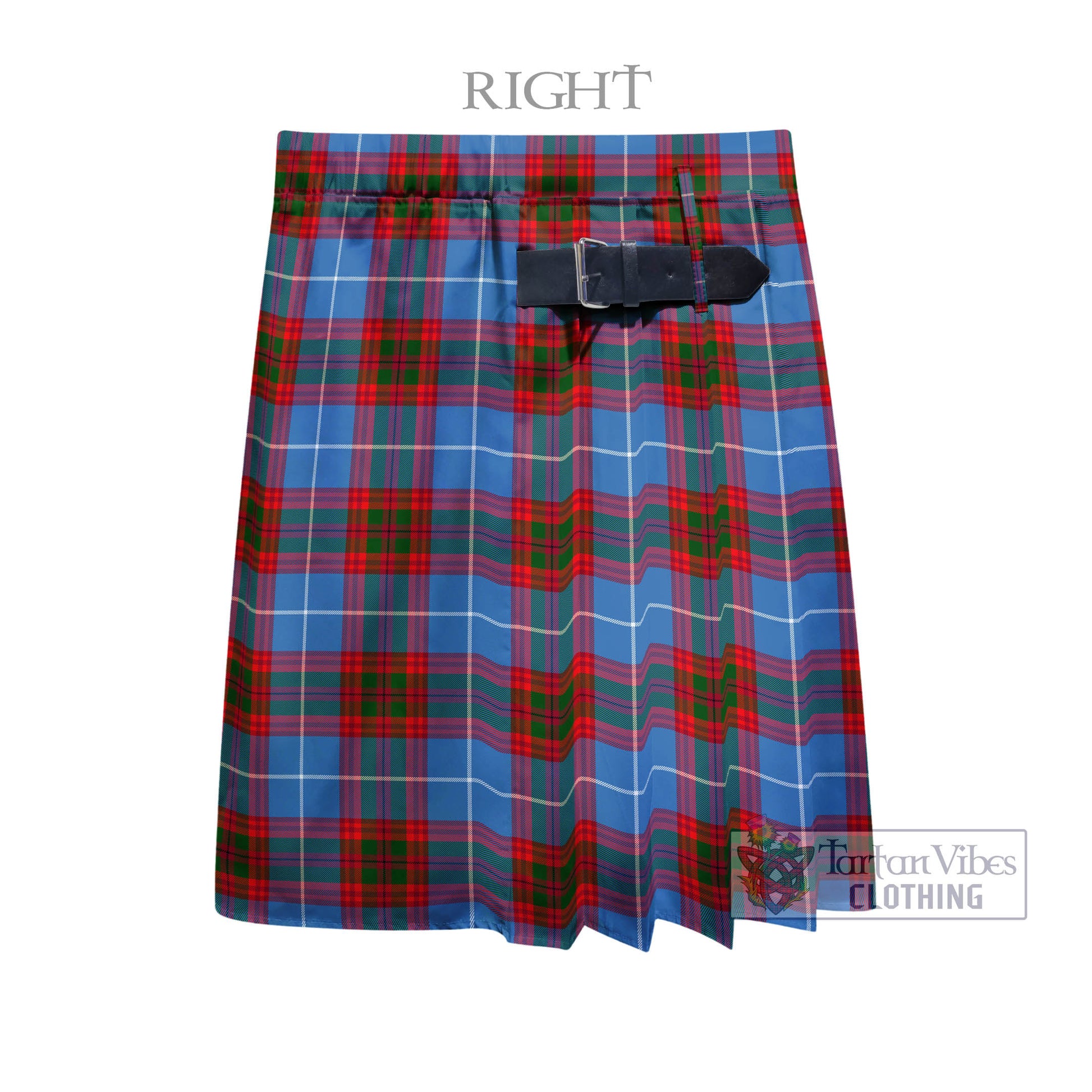 Tartan Vibes Clothing Pentland Tartan Men's Pleated Skirt - Fashion Casual Retro Scottish Style