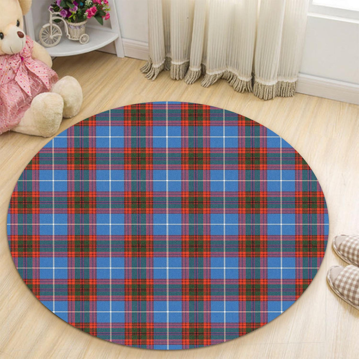 Pentland Tartan Round Rug - Tartan Vibes Clothing