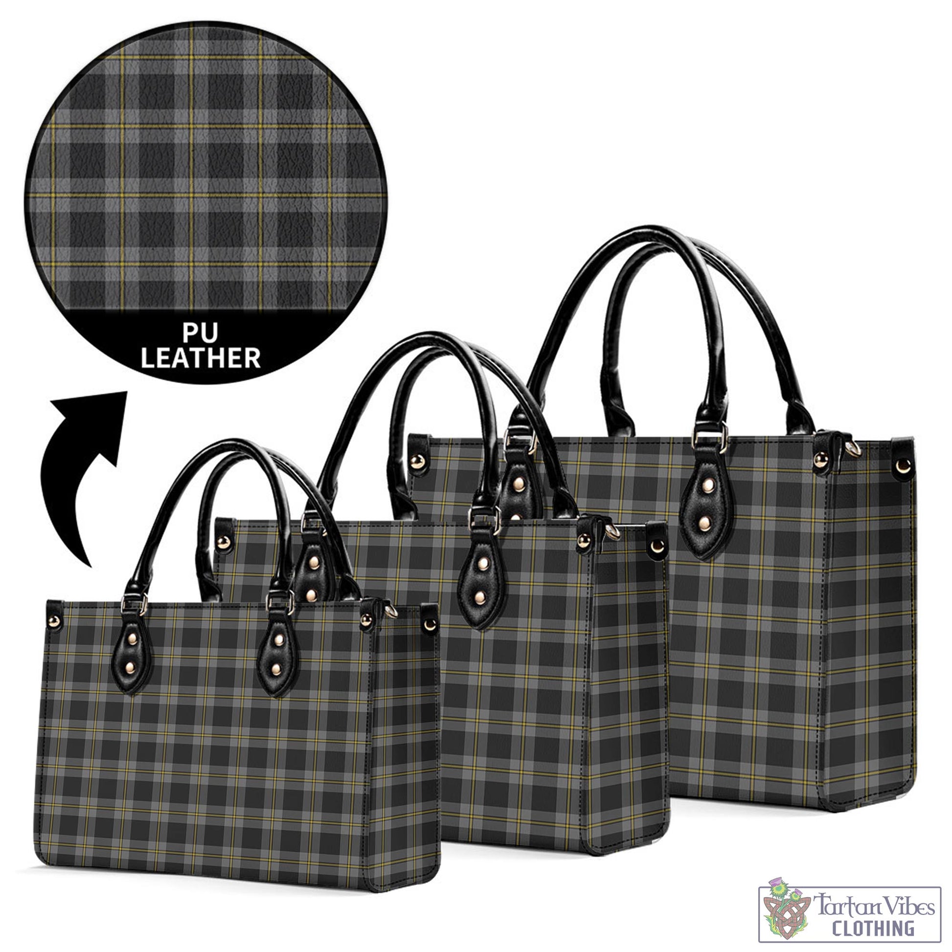 Tartan Vibes Clothing Perry Ancient Tartan Luxury Leather Handbags