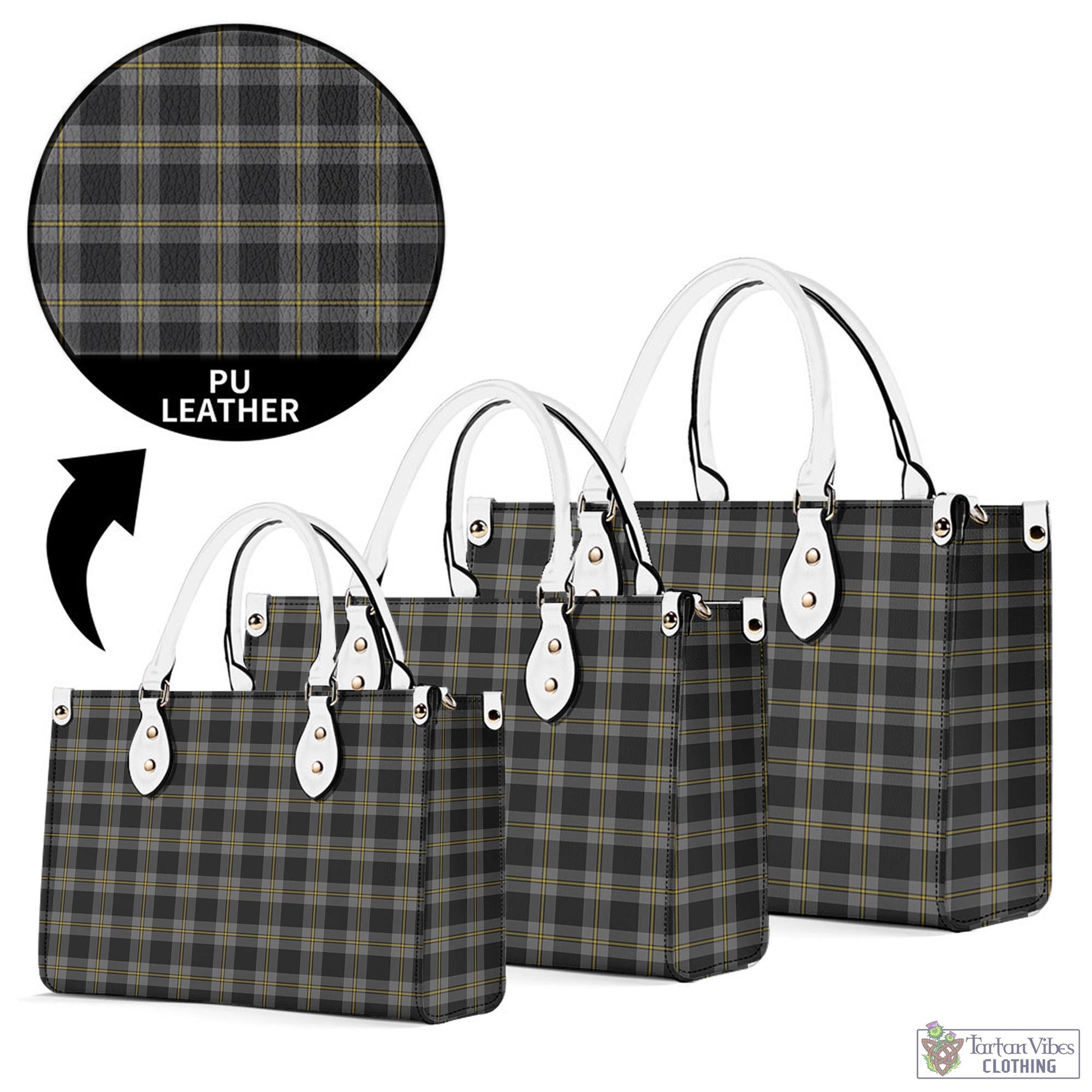 Tartan Vibes Clothing Perry Ancient Tartan Luxury Leather Handbags