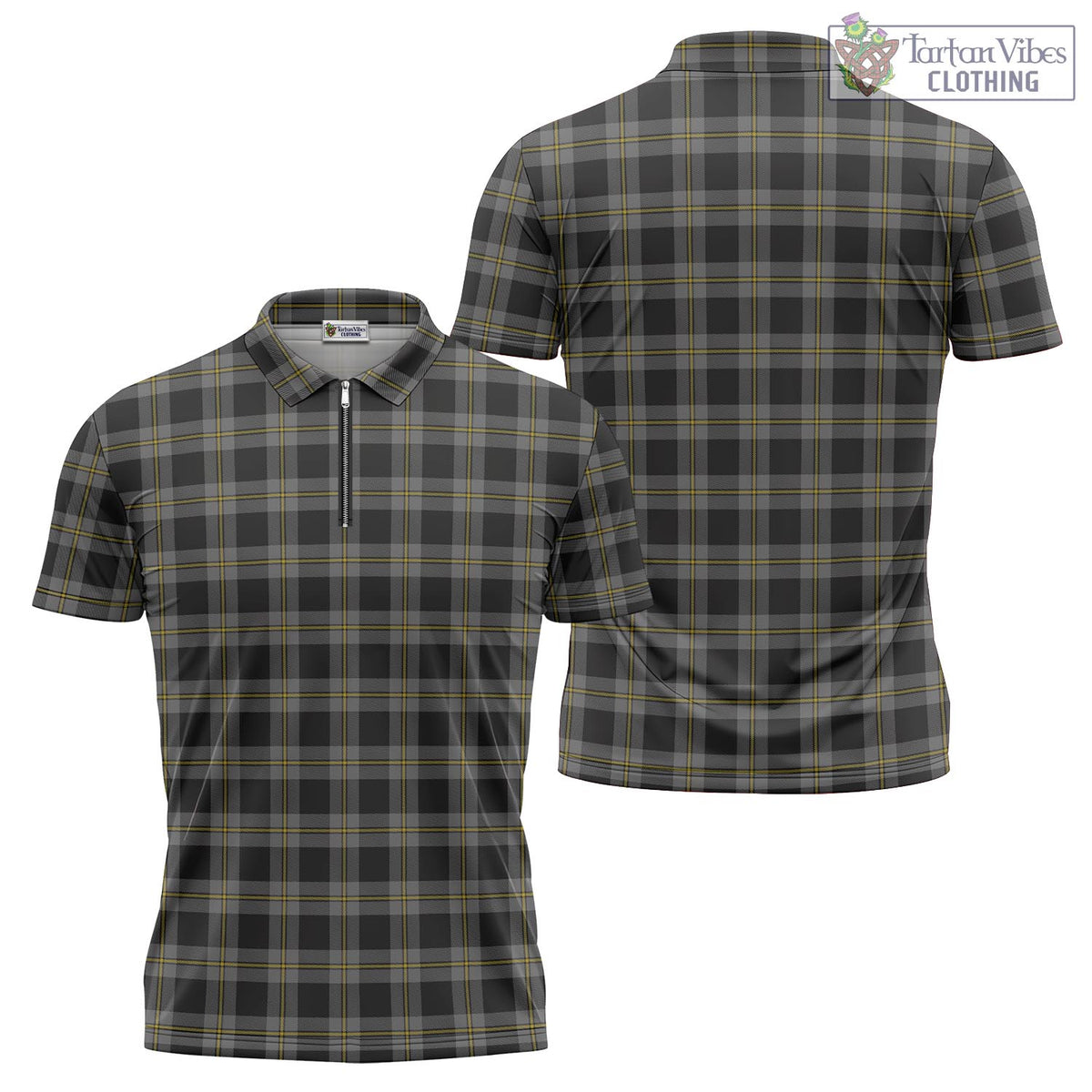 Perry Ancient Tartan Zipper Polo Shirt Unisex - Tartan Vibes Clothing