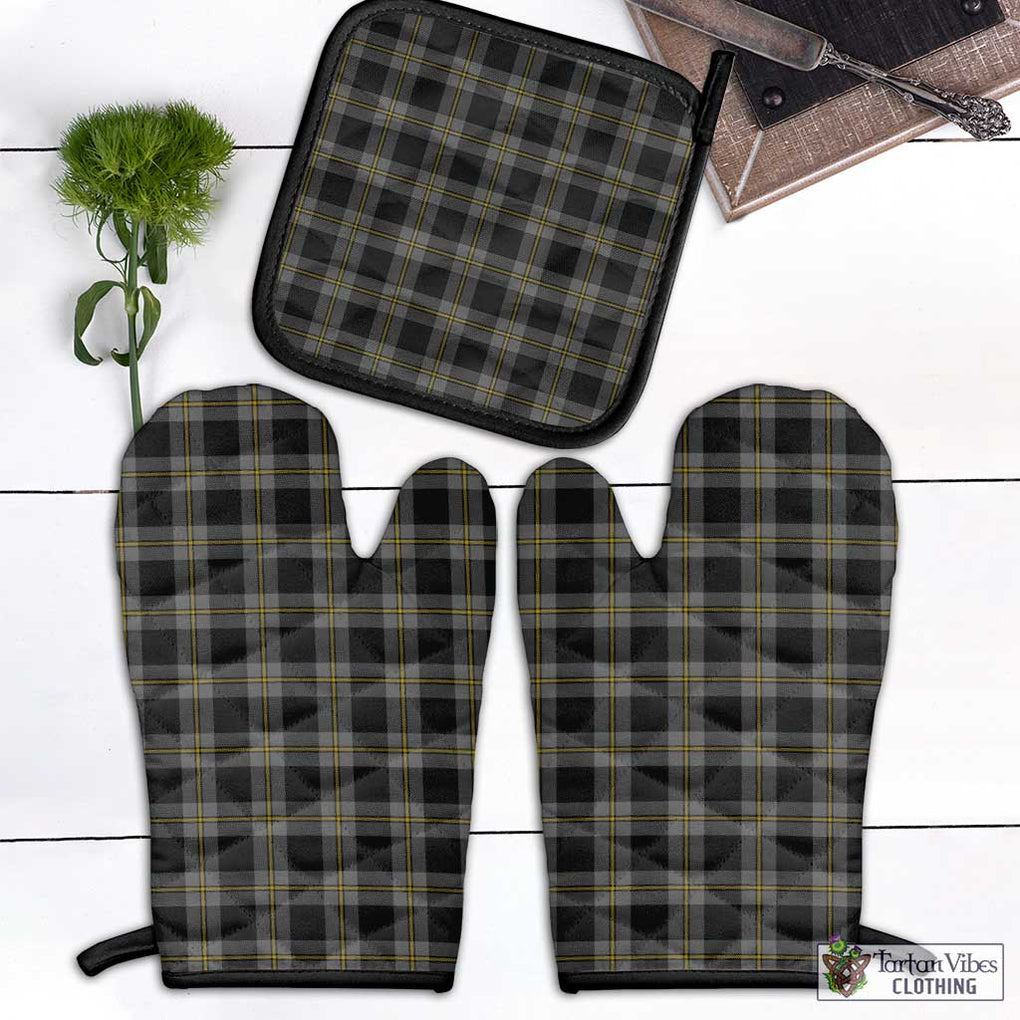 Perry Ancient Tartan Combo Oven Mitt & Pot-Holder Combo 1 Oven Mitt & 1 Pot-Holder Black - Tartan Vibes Clothing