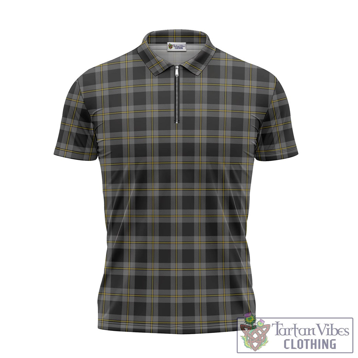 Perry Ancient Tartan Zipper Polo Shirt - Tartan Vibes Clothing