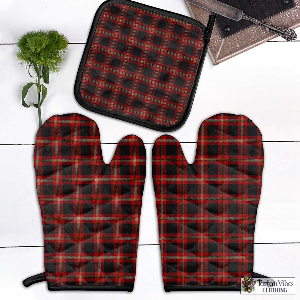 Perry-Pirrie Tartan Combo Oven Mitt & Pot-Holder Combo 1 Oven Mitt & 1 Pot-Holder Black - Tartan Vibes Clothing