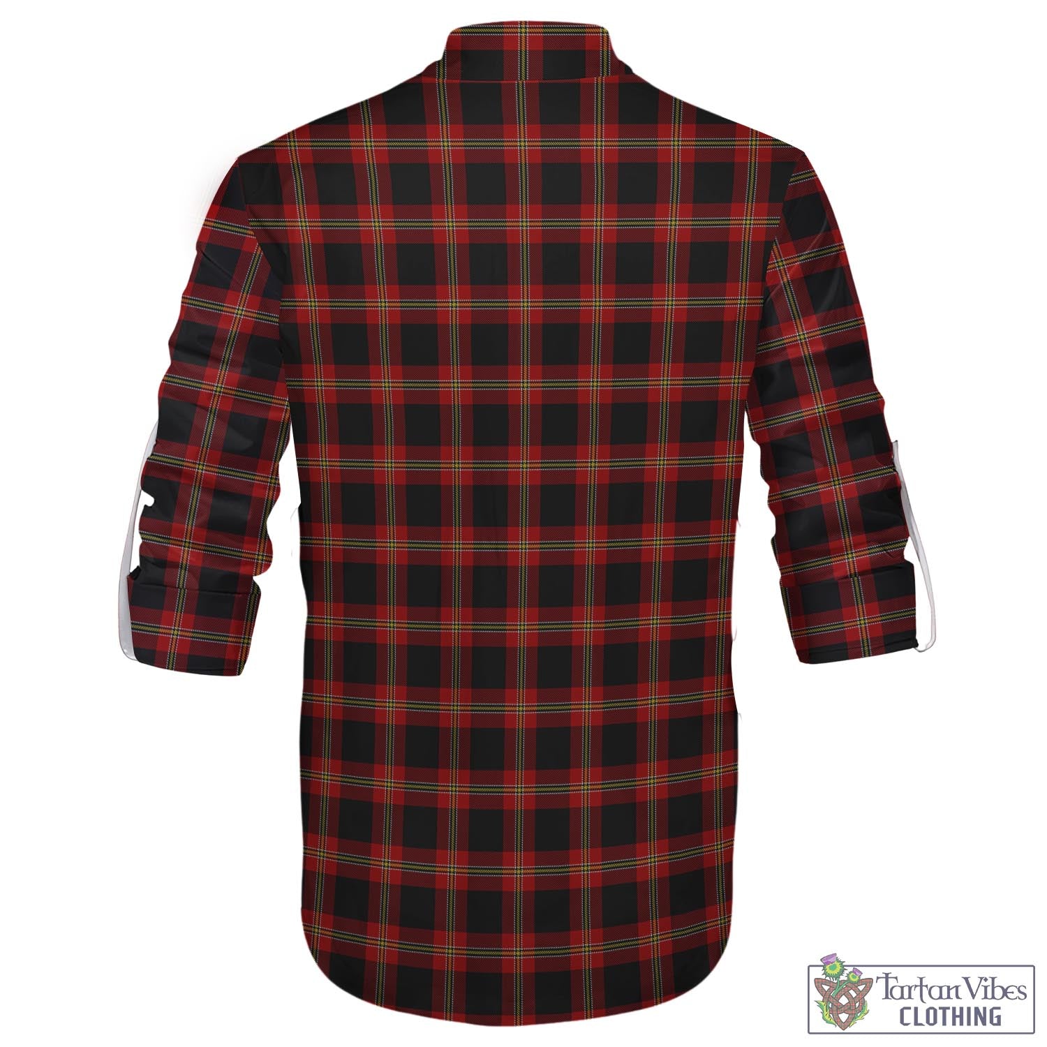 Tartan Vibes Clothing Perry-Pirrie Tartan Men's Scottish Traditional Jacobite Ghillie Kilt Shirt