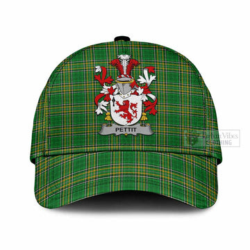 Pettit Irish Clan Tartan Classic Cap with Coat of Arms