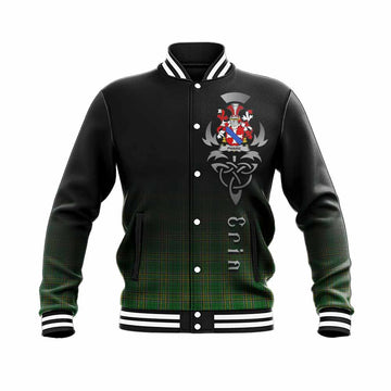 Phaire Irish Clan Baseball Jacket with Coat of Arms Erin Go Bragh Celtic Inspired Unisex - Tartan Vibes Clothing