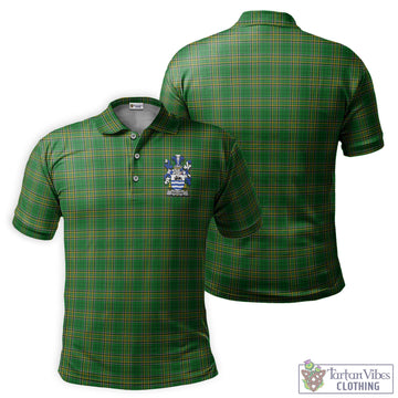 Phillips Irish Clan Tartan Men's Polo Shirt with Coat of Arms