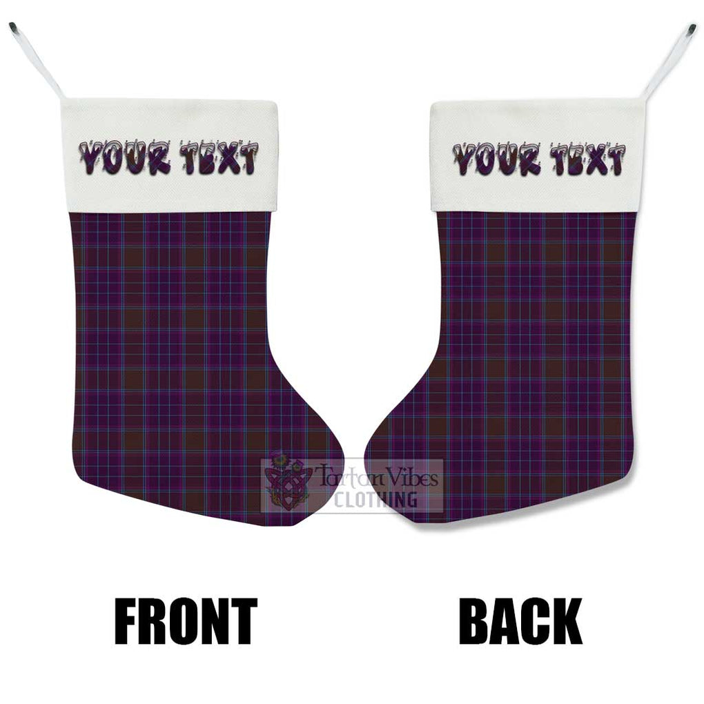 Tartan Vibes Clothing Phillips Tartan Christmas Stocking with Personalized Text