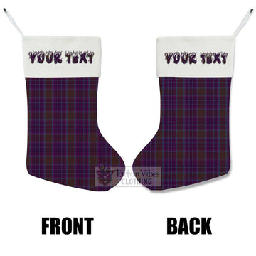 Phillips Tartan Christmas Stocking with Personalized Text