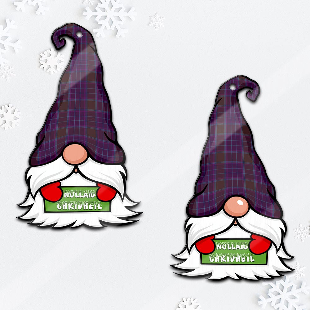 Phillips Gnome Christmas Ornament with His Tartan Christmas Hat - Tartan Vibes Clothing