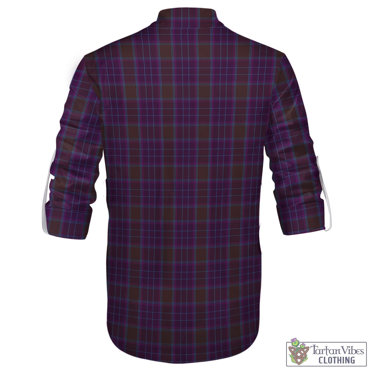 Tartan Vibes Clothing Phillips Tartan Men's Scottish Traditional Jacobite Ghillie Kilt Shirt