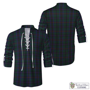 Phillips of Wales Tartan Men's Scottish Traditional Jacobite Ghillie Kilt Shirt