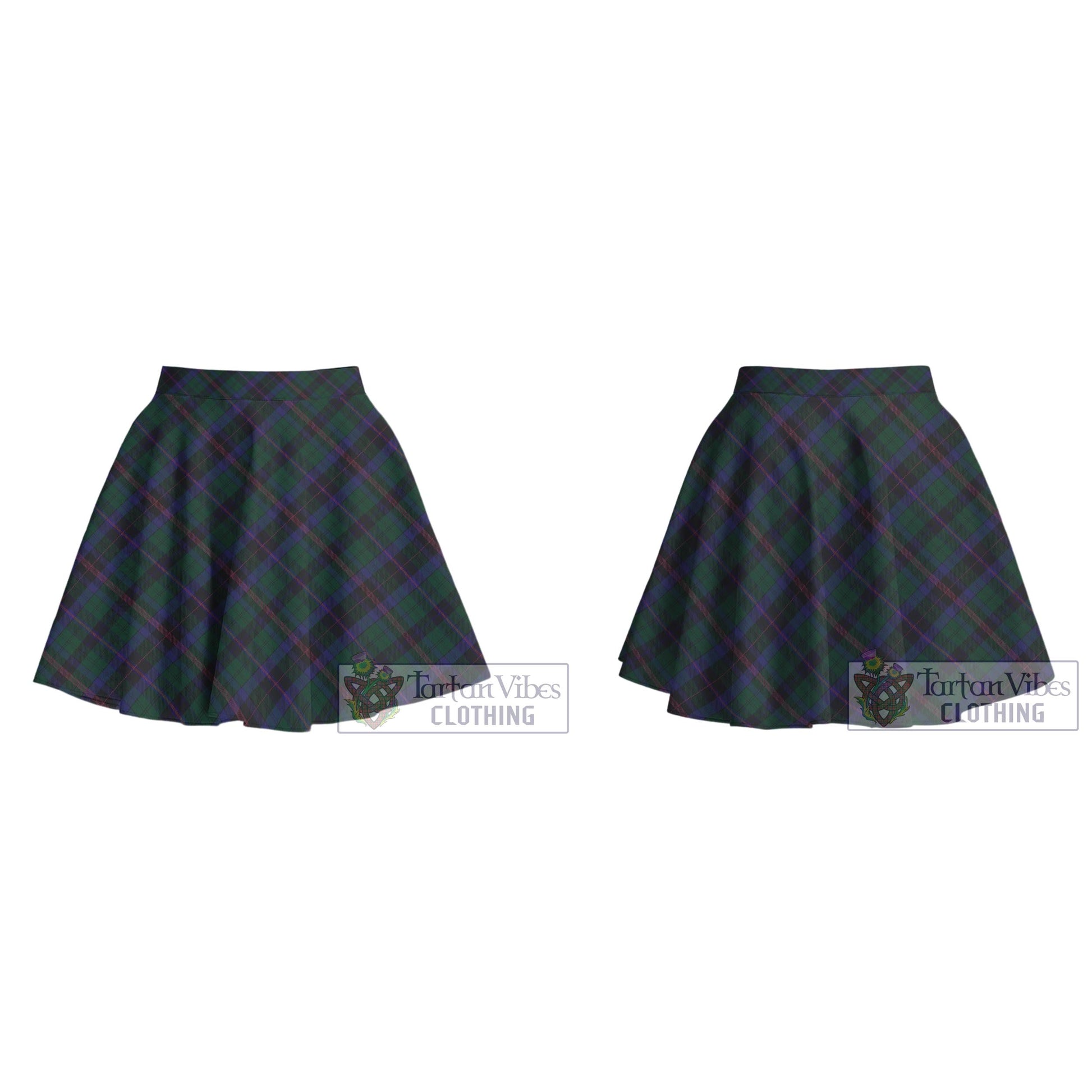 Tartan Vibes Clothing Phillips of Wales Tartan Women's Plated Mini Skirt