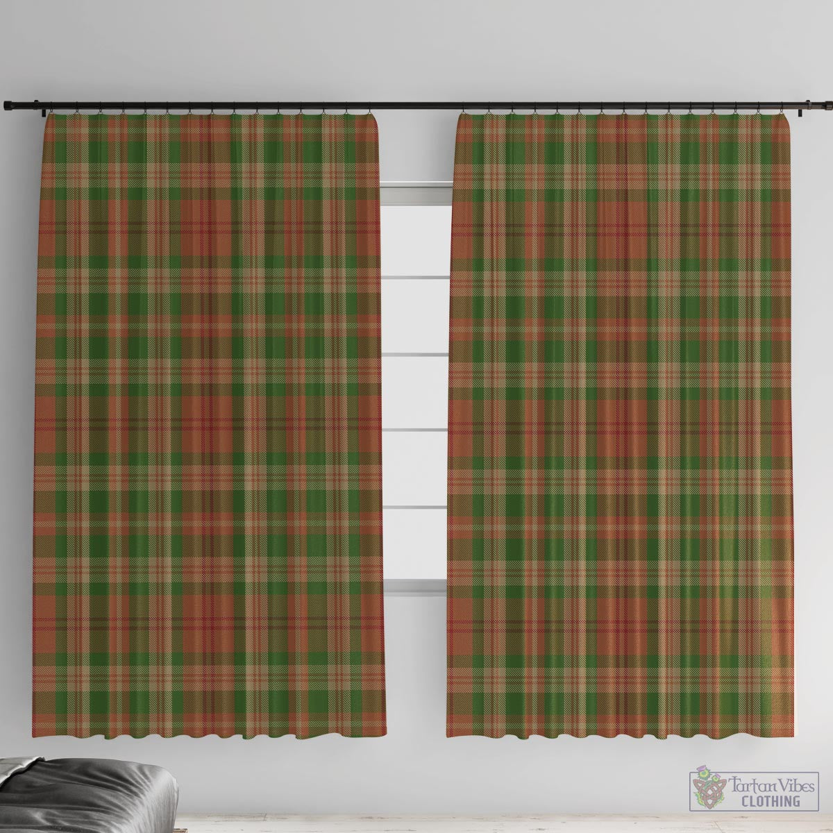 Pierce Tartan Window Curtain With Grommets - Tartan Vibes Clothing
