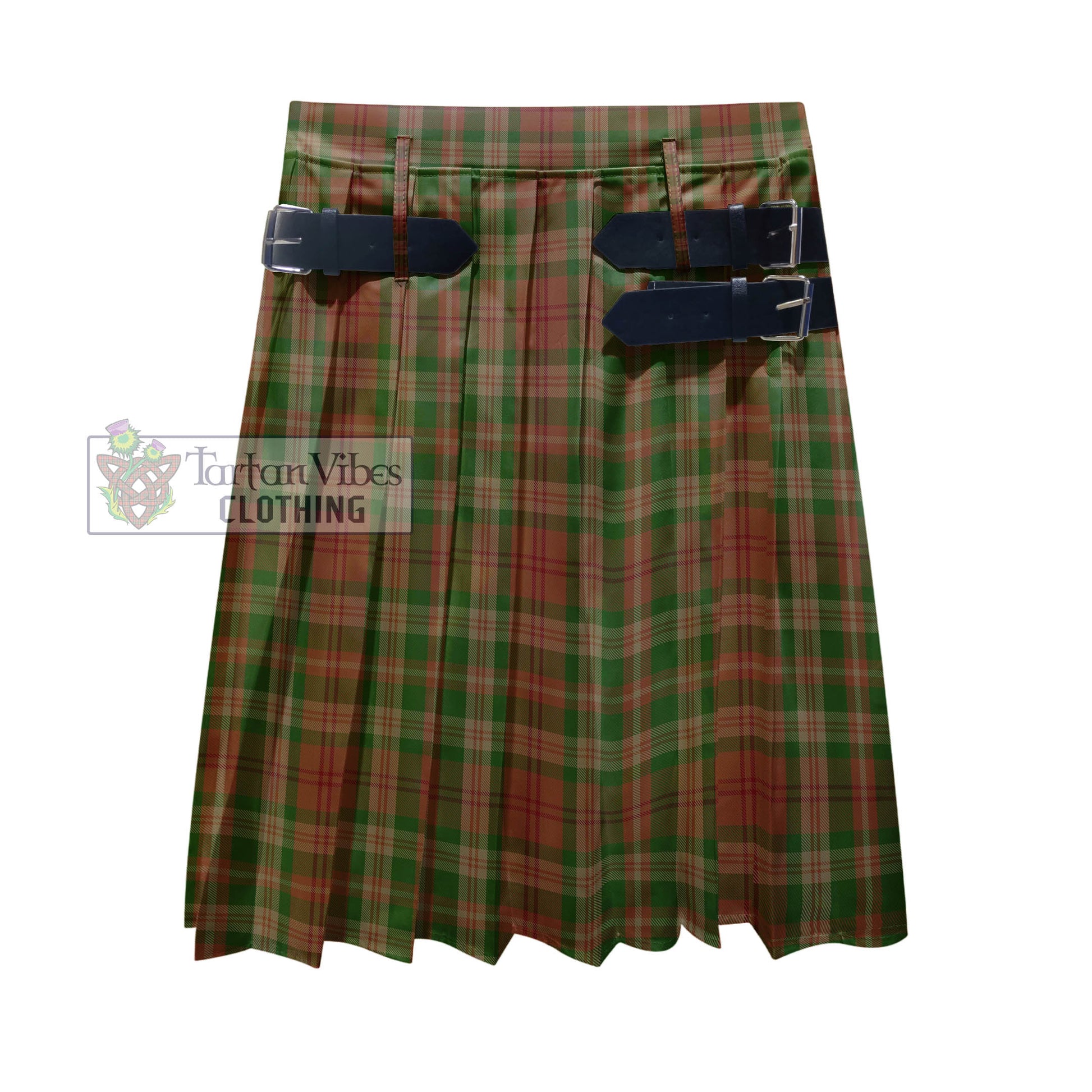 Tartan Vibes Clothing Pierce Tartan Men's Pleated Skirt - Fashion Casual Retro Scottish Style