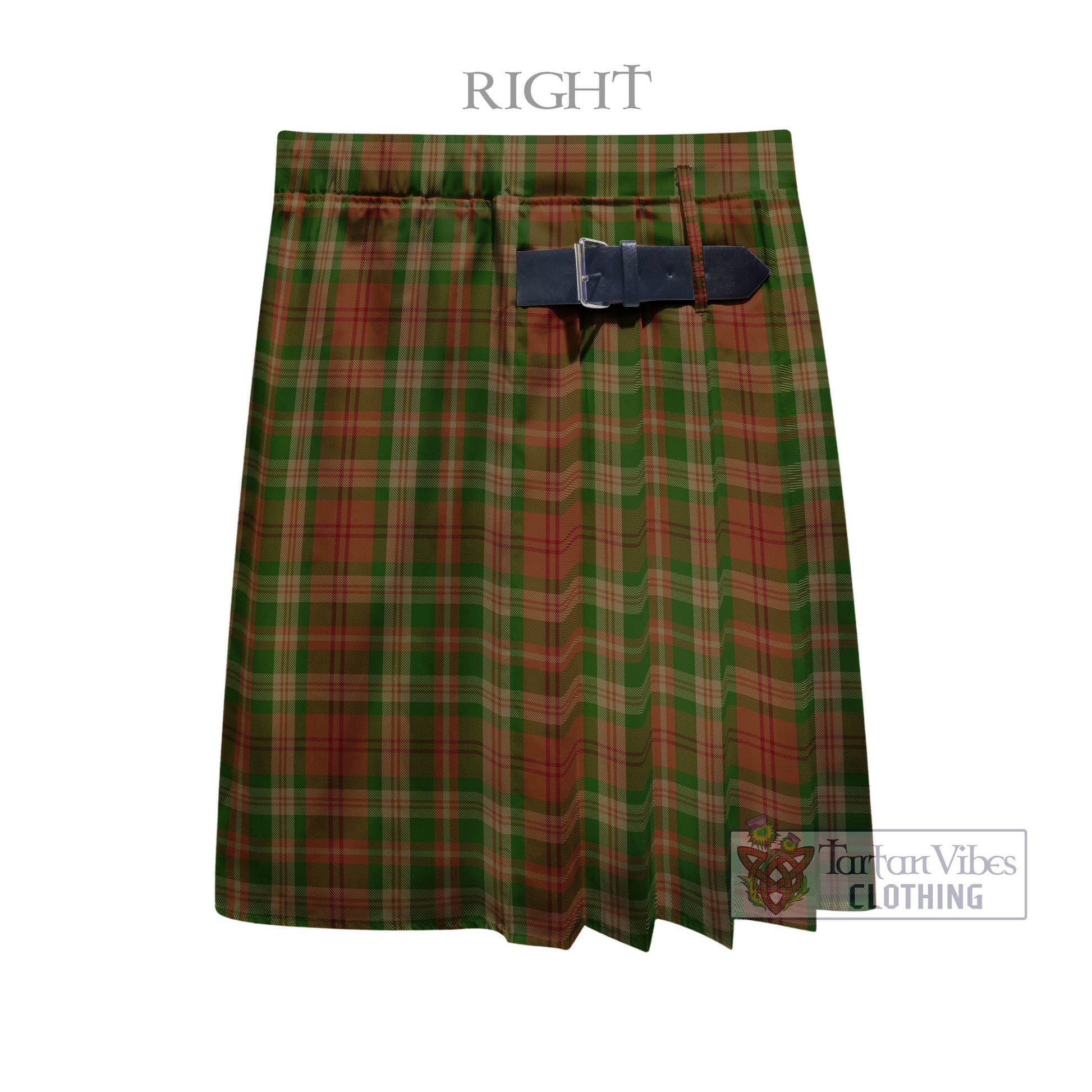Tartan Vibes Clothing Pierce Tartan Men's Pleated Skirt - Fashion Casual Retro Scottish Style
