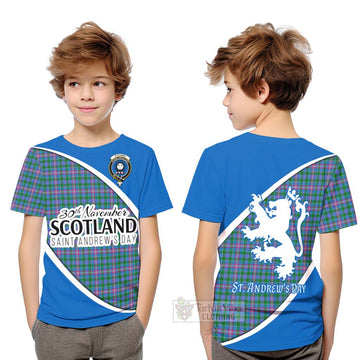 Pitcairn Family Crest Tartan Kid T-Shirt Celebrate Saint Andrew's Day in Style Youth XL Size14 - Tartan Vibes Clothing