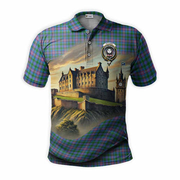 Pitcairn Tartan Family Crest Polo Shirt with Scottish Ancient Castle Style Kid - Tartan Vibes Clothing