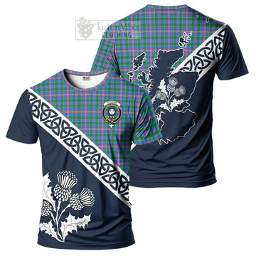 Pitcairn Tartan T-Shirt Featuring Thistle and Scotland Map Kid's Shirt - Tartanvibesclothing Store