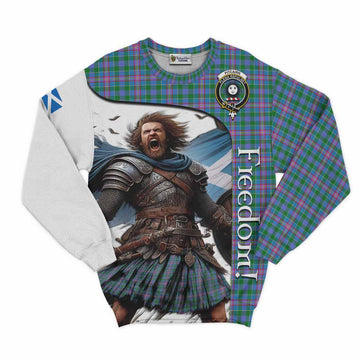 Pitcairn Crest Tartan Sweatshirt Inspired by the Freedom of Scottish Warrior