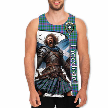 Pitcairn Crest Tartan Men's Tank Top Inspired by the Freedom of Scottish Warrior