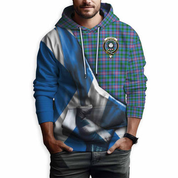 Pitcairn Tartan Hoodie with Family Crest Scotland Patriotic Style