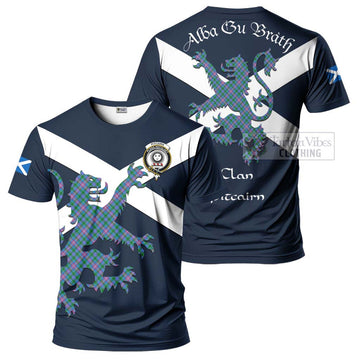 Pitcairn Tartan Lion Rampant T-Shirt Proudly Display Your Heritage with Alba Gu Brath and Clan Name Kid's Shirt - Tartan Vibes Clothing
