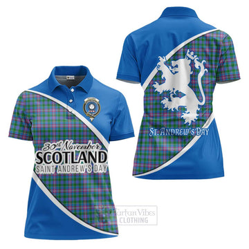 Pitcairn Family Crest Tartan Women's Polo Shirt Celebrate Saint Andrew's Day in Style