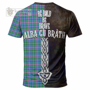 Pitcairn Tartan Family Crest T-Shirt Alba Gu Brath Be Brave Lion Ancient Style - Tartan Vibes Clothing