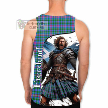 Pitcairn Crest Tartan Men's Tank Top Inspired by the Freedom of Scottish Warrior