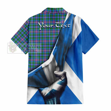 Pitcairn Tartan Hawaiian Shirt with Family Crest Scotland Patriotic Style - Tartan Vibes Clothing