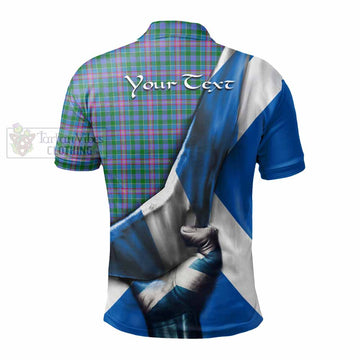 Pitcairn Tartan Polo Shirt with Family Crest Scotland Patriotic Style